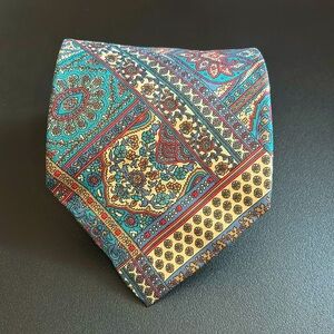 Vintage Givenchy Men Tie Multi Color All Silk